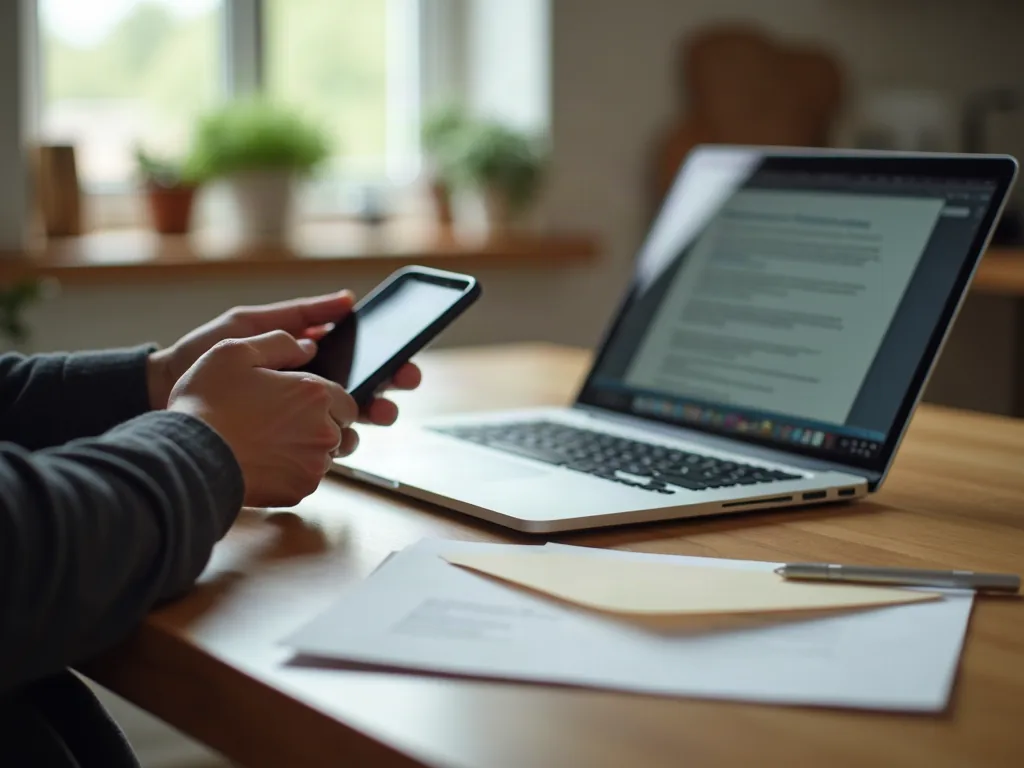 MyFoncia mon compte copropriété : le guide complet pour s'y connecter sans galérer Copropriétaire consultant son espace client sur smartphone et ordinateur à la maison