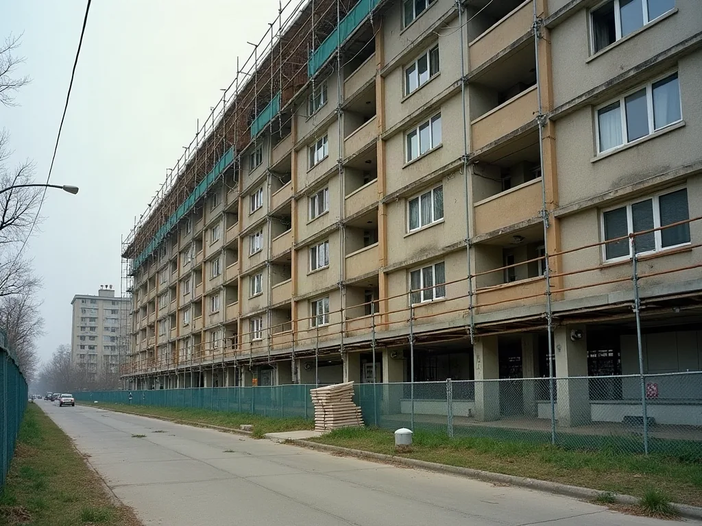 Pessac : quels quartiers éviter et où s'installer sans mauvaise surprise Immeuble d'habitat social en cours de rénovation urbaine