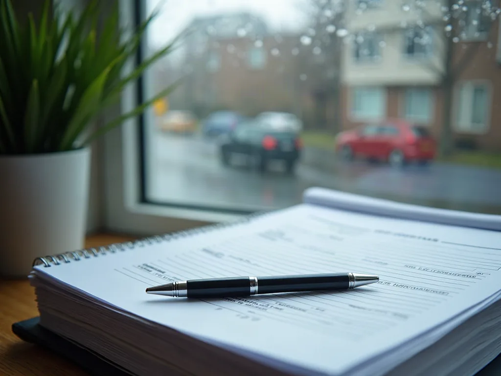 Procès-verbaux de copropriété et carnet d'entretien sur un bureau